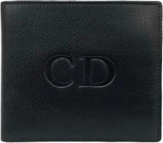 Dior Pre-owned Leather Wallet - Dames - Vintage Accessoires - Zwart - ONE Size - Leer - Vintage