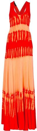 Proenza Schouler tie-dye print knitted dress - women - Viscose - S - Orange