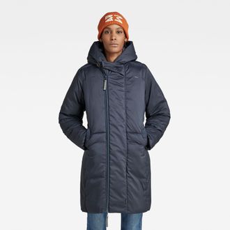 G-Star Womens G-Star RAW G - Whistler Padded Parka - Navy - Size X-Large