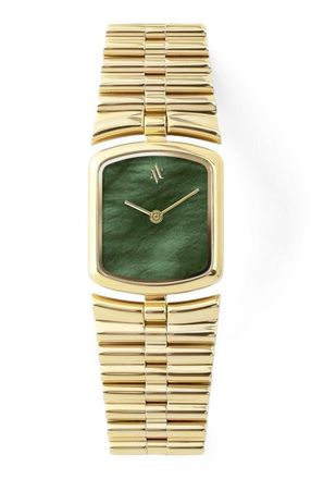 Vanna Amare Gemstone Watch in Green Pearl-Gold at Nordstrom