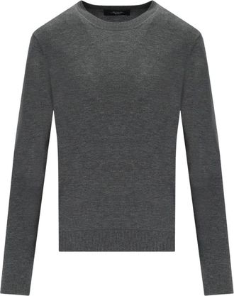 Max Mara Sicilia Crewneck Sweater - Dames - Ronde hals truien - Grijs - L - Wol - Truien & Vesten