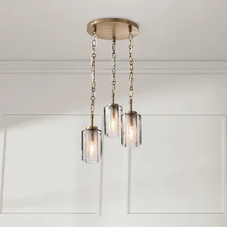 Frontgate Gibson Three-Light Cluster Pendant - Frontgate