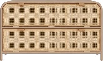 Rendez-Vous D&eacute;co C&oacute;moda De 2 Puertas De Pino Macizo Y Teca Con Descuento - Alata