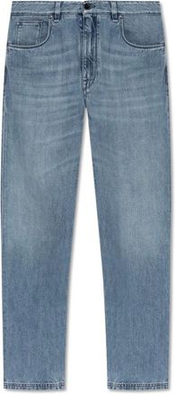 Fendi Long Jeans - male - Fendi - Loose Fit Jeans - Blue - W30 - Jeans