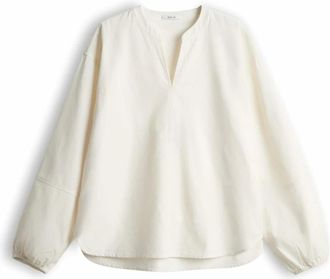 OPUS Flando Blouse - Dames - Blouses & Shirts - Beige - Maat: M Katoen