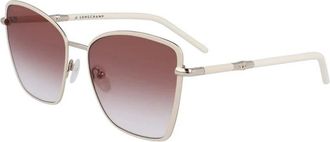 Longchamp Lo 167S N 108 Zonnebrillen - Dames - Zonnebrillen - Wit - 58 MM - Accessoires