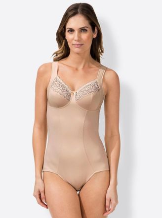 MMTC Body MMTC, Damen, Gr. 100, Cup D, beige (elfenbein), 75% Polyamid, 25% Elasthan, unifarben, Bodys Body