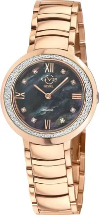 Gevril Group Amalfi Mother-of-Pearl Swiss Diamond Watch, 34mm - 0.04ct. in Rose Gold at Nordstrom Rack