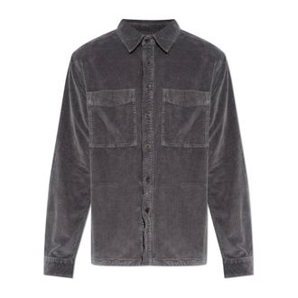 Paul Smith Casual Shirts, male, Gray, Size: S The Corduroy Shirt