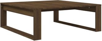 vidaXL Vidaxl - Mesa de centro madera de ingeniería marrón roble 100x100x35 cm
