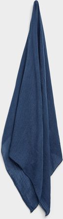 Simons Womens Rolled trim solid scarf