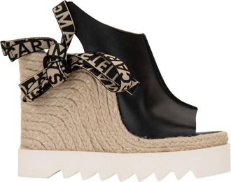 Stella McCartney Sandalo con zeppa - - Shoes - Donna - Nero - 35 EU