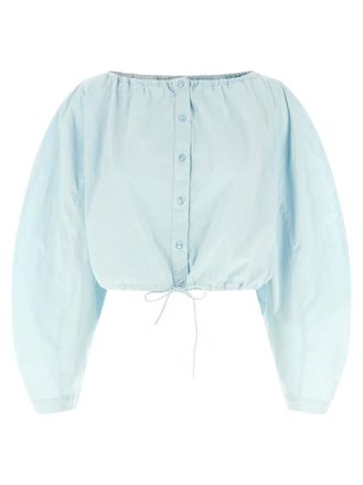 Rotate Light Blue Crop Top