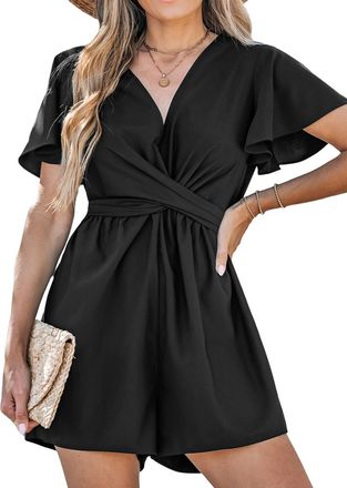 CUPSHE Damen Sommerkleid - T-Shirt Kleid Mit Taillenschnürung