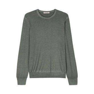 La Fileria Round-neck Knitwear, male, Green, 3XL, Round-neck Knitwear