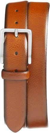 Johnston & Murphy Leather Belt in Tan Italian Grain Leather at Nordstrom, Size 38