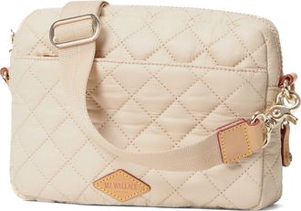 MZ Wallace Small Metro Quilted Nylon Camera Bag in Buff at Nordstrom