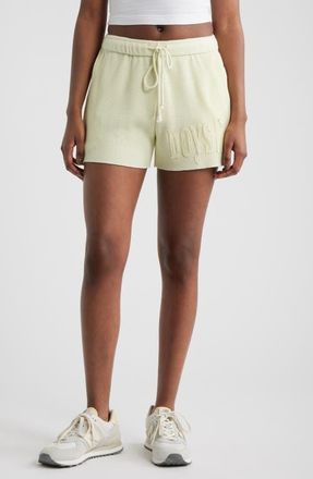 Boys Lie Butter Me Up Waffle Knit Shorts in Yellow at Nordstrom, Size X-Small