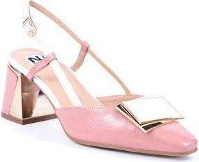 Ninety Union Maddie Pointed Toe Slingback Pump in Blush Multi at Nordstrom Rack, Size 11