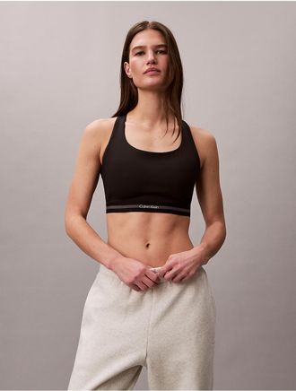 Calvin Klein Calvin Klein Womens Icon Sport Medium Impact Sports Bra - Black - XL