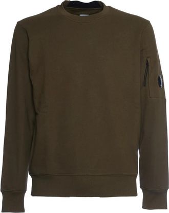 C.P. Company Groene Sweatshirt met Zak - Heren - Sweatshirts - Bruin - 2XL - Katoen - Hoodies & sweatvesten