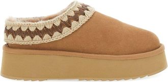 Mou Platform Clog Suede Slippers-Donna
