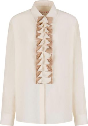 Marni White Cream Twill Shirt
