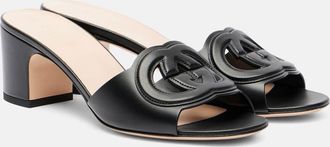 Gucci Mules in pelle Interlocking G