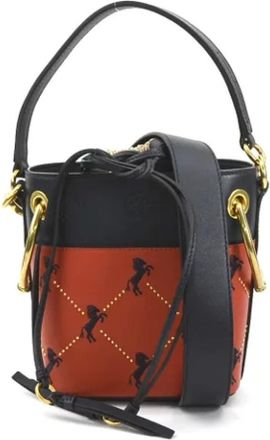 Chloé Pre-owned Bucket Bags, female, Red, Size: ONE SIZE Pre-owned Leather shoulder-bags
