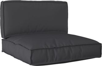 vidaXL Pallet Cushion Set 2 pcs Black 80 x 80 x 12 cm Oxford fabric vidaXL