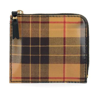 Comme Des Garçons Wallets & Cardholders, male, Yellow, Size: ONE SIZE Lenticular Tartan Wallet