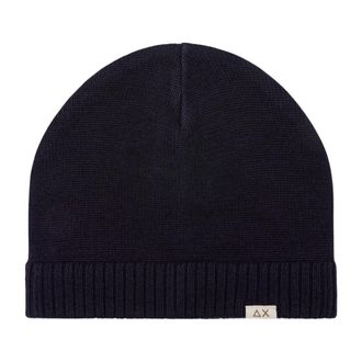 Sun 68 Berretto Beanie Senza Risvolto - - Accessories - Uomo - Blu - ONE SIZE