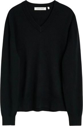 Sunflower Moon Merino V Neck - Heren - V-hals truien - Zwart - XL - Wol - Truien & Vesten