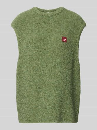 American Vintage American Vintage Loose Fit Pullunder Woll-Anteil Modell ZOLLY in Oliv Melange, Gr&ouml;&szlig;e XS/S