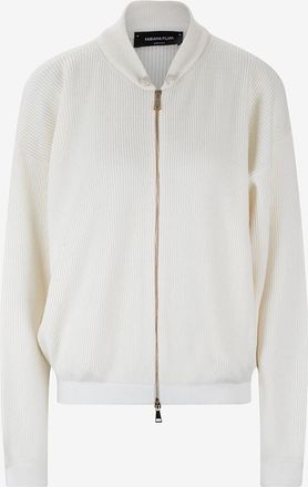 Fabiana Filippi Kurzer Strickcardigan mit Stehkragen