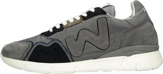 Womsh Runny Low Sneaker - Heren - Sneakers - Grijs - 42 EU - Leer - Schoenen