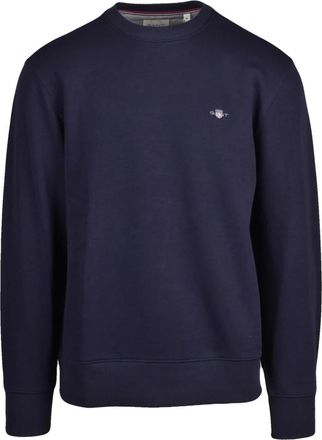 GANT Crewneck Sweatshirt - Heren - Sweatshirts & Hoodies - Blauw - Maat: L Katoen