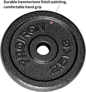 Trade Shop Trade Shop - Disco Bilanciere Manubri Piastre In Ghisa Peso Dischi Fitness Da 2,5kg Foro 25mm