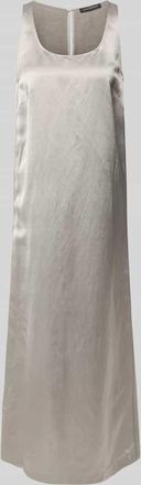 Luisa Cerano Luisa Cerano Midikleid mit Leinen-Anteil in Silber, Gr&ouml;&szlig;e 38