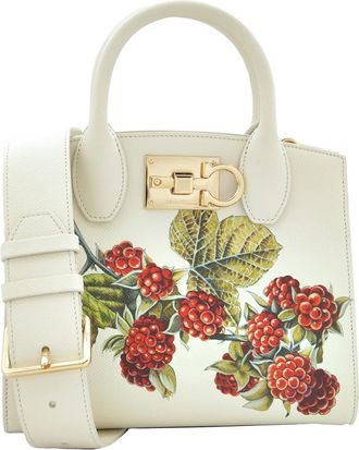 Ferragamo Floral Print Studio Top Handle Box Bag