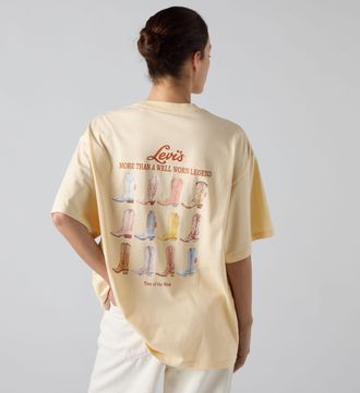 Levi's Graphic Short Stack Tee - Womens - XL - White