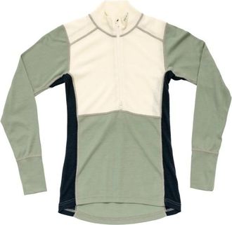 Devold Lauparen Merino 190 Zip Neck Merinounterwäsche für Damen | oliv