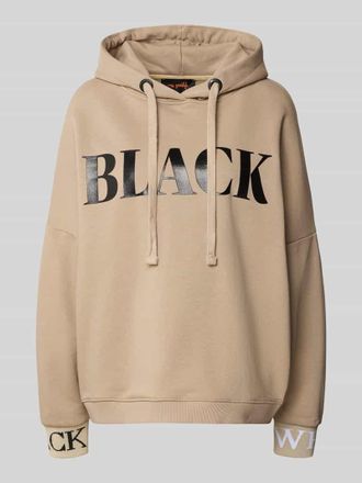 Miss Goodlife Oversized Hoodie mit Statement-Print in Sand, Gr&ouml;&szlig;e XL