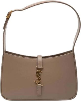 Saint Laurent Pre-owned Shoulder Bags, female, Brown, Size: ONE SIZE Pre-owned Leather Shoulder Bag