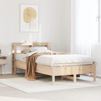 vidaXL Estructura De Cama Sin Colch&oacute;n Madera De Pino Maciza 120x200 Cm Vidaxl