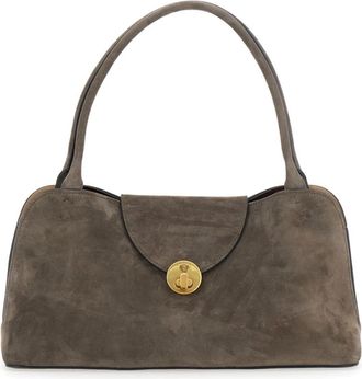 Versace Vivian Suede East/West Schoudertas - Dames - Handtassen - Bruin - ONE Size - Leer - Tassen
