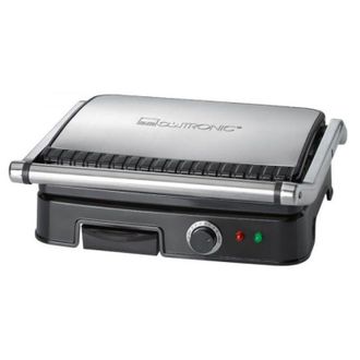 Clatronic Kg 3487 Grill De Asar Con Tapa Basculante, 2000 W, Acero Inoxidable