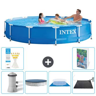 Intex Piscina Con Estructura Redonda - 366x76 Cm - 7-piezas S214