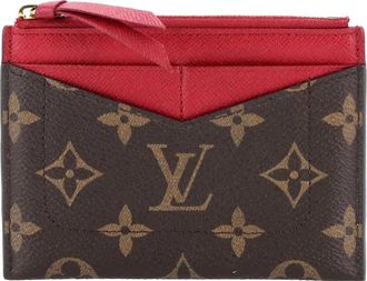 Louis Vuitton Zipped Monogram Canvas card holder - women - Fabric - One Size - Brown