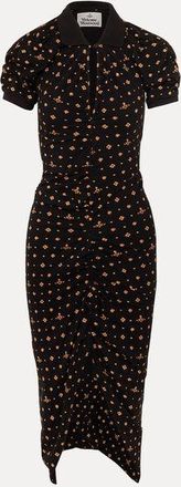 Vivienne Westwood Pulling Dress Printed Piquet Ikat XS Women